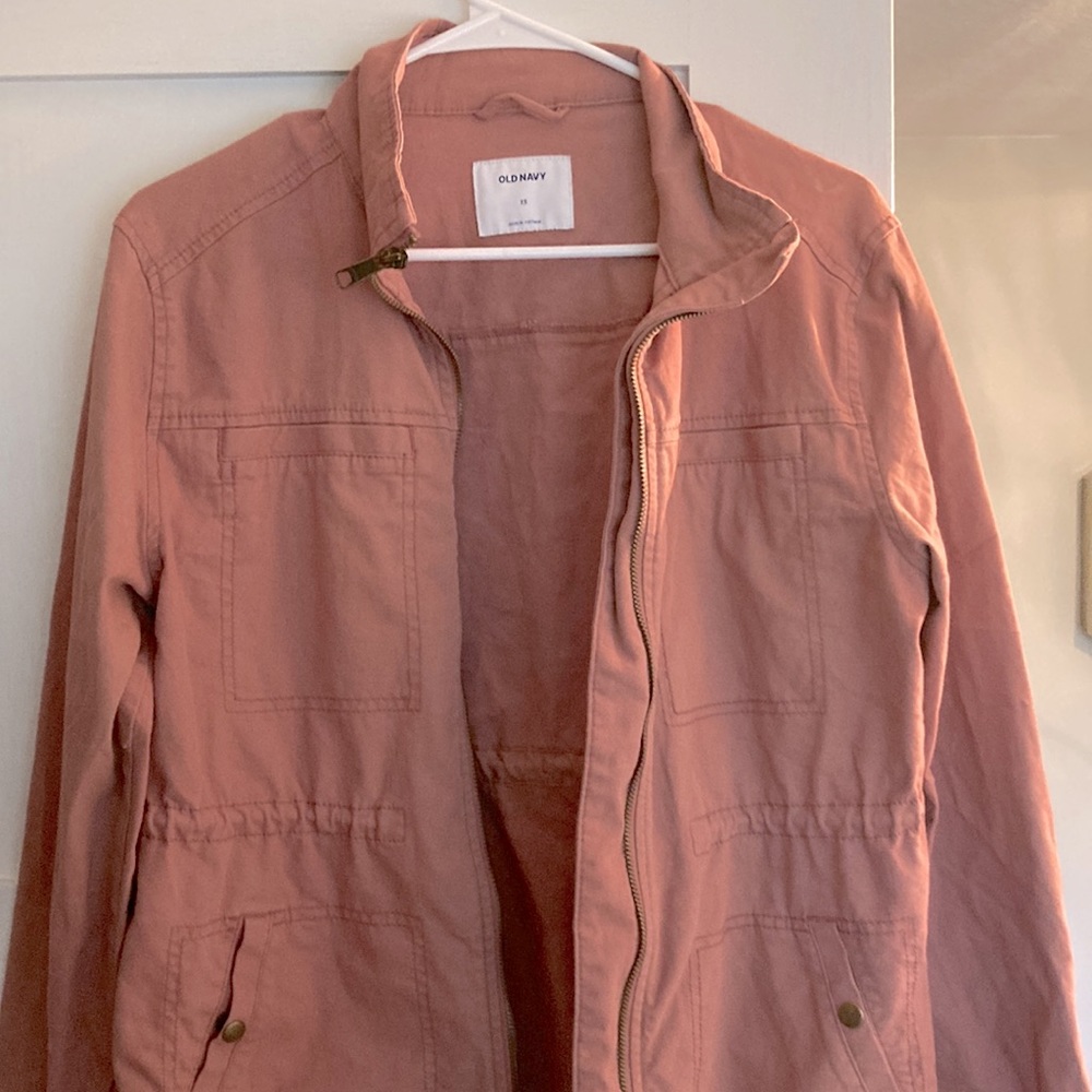 Old Navy Pink Jean-Material Jacket